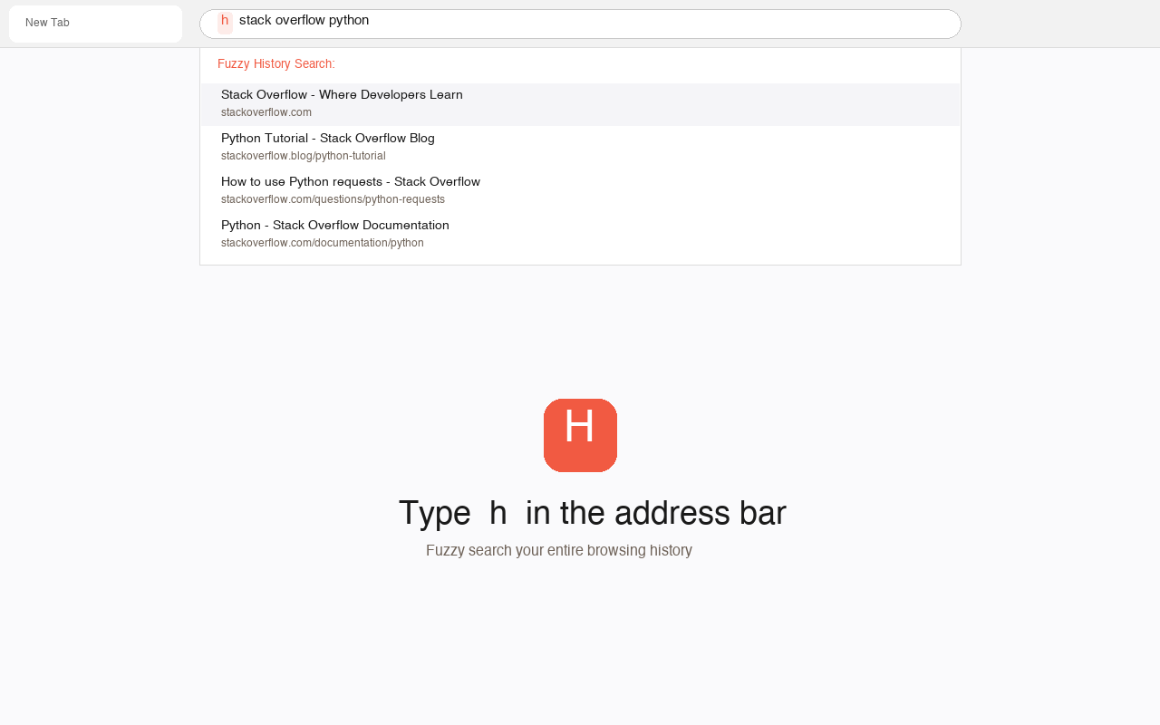 Omnibox search in address bar